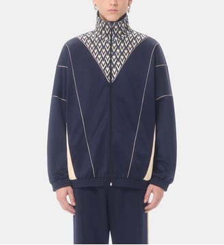 Sweat zippé imprimé - Valentino Garavani - Bleu