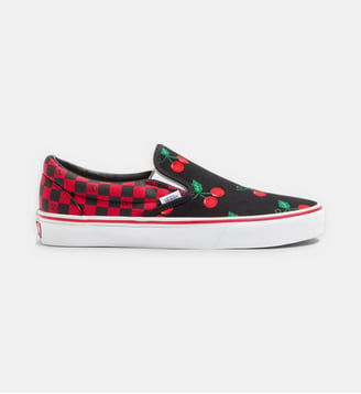 Baskets basses slippers Valentino Garavani x Vans à motif - Valentino Garavani - Noir et rouge