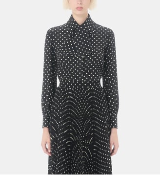 Chemise droite à pois - Valentino Garavani - Noir et blanc