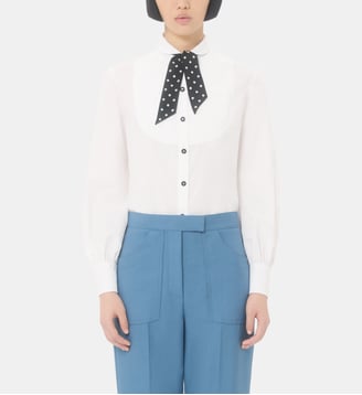Chemise droite en coton - Valentino Garavani - Blanc