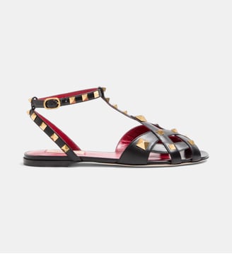 Sandales Studdy en cuir - Valentino Garavani - Nero