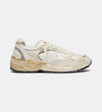 Sneakers Running Dad New - Golden Goose - Blanc et argent