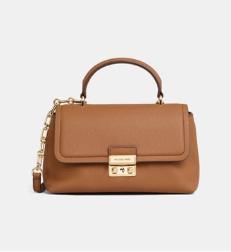 Sac à main Tribeca cuir grainé - Michael Kors - Marron