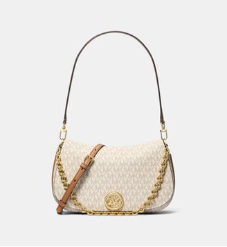 Sac à main à motif monogramme - Michael Kors - Écru