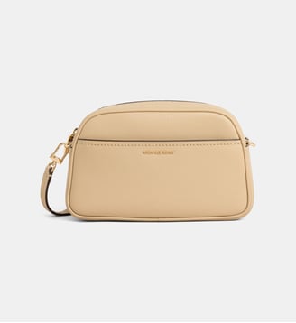 Sac caméra grainé signature - Michael Kors - Beige