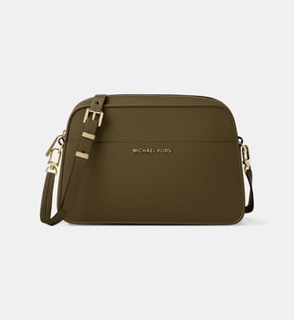 Sac caméra grainé signature - Michael Kors - Kaki