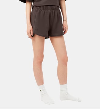 Short de pyjama en molleton doux - Lacoste - Marron