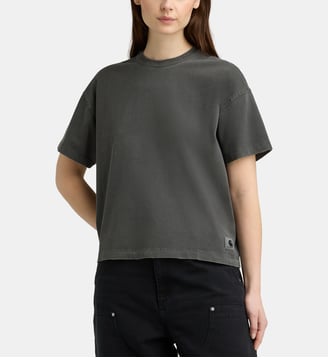 T-shirt Torion court ample en coton usé délavé - Carhartt WIP - Gris foncé
