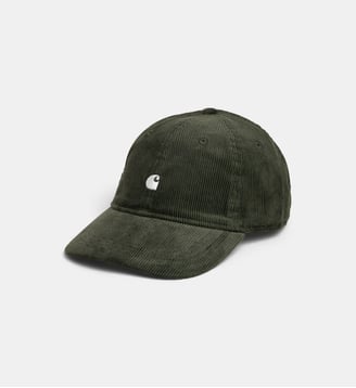 Casquette Harlem en velours milleraies - Carhartt WIP - Vert foncé