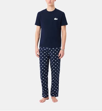 Ensemble de pyjama signature monogramme - Lacoste - Marine