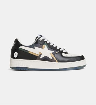 Baskets basses Sta™ en cuir - A BATHING APE ® - Noir