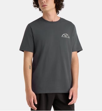 T-shirt droit signature coton - Patagonia - Noir clair