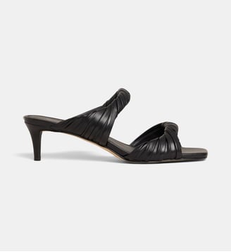 Mules à talons Kiana en cuir twisté - Michael Kors - Noir