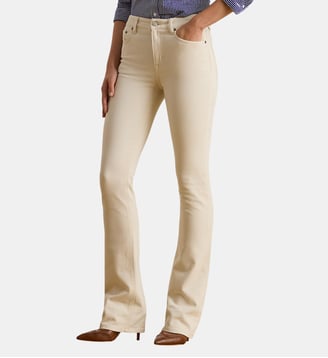 Jean 5 poches skinny signature en coton - Lauren Ralph Lauren - Beige