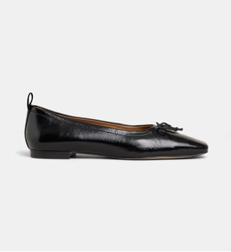 Ballerines Brita nœud cuir - Galeries Lafayette - Noir