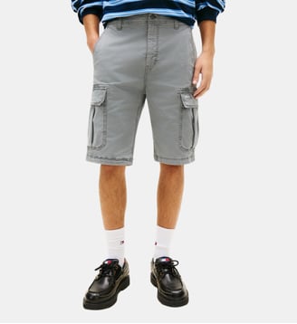 Bermuda droit signature - Tommy Hilfiger - Gris moyen