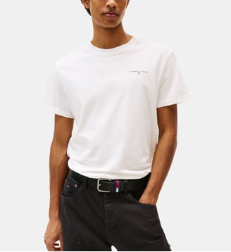 T-shirt slim en coton - Tommy Hilfiger - Blanc