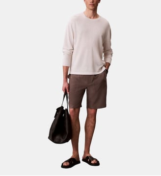 Bermuda droit signature  - Calvin Klein - Marron