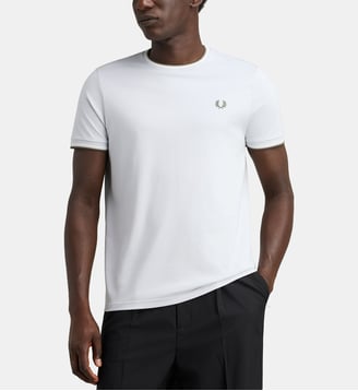 T-shirt Twin Tipped en coton - Fred Perry - Bleu clair