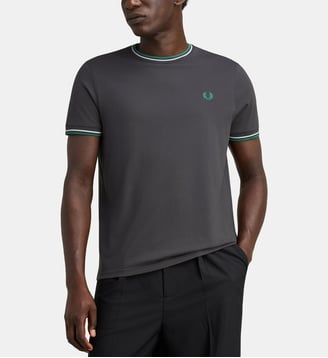 T-shirt Twin Tipped en coton - Fred Perry - Noir clair