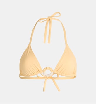 Soutien-gorge de bain triangle Macrame  - Dnud - Jaune clair