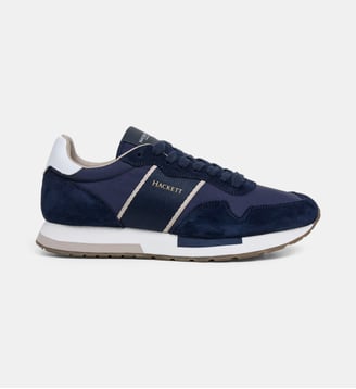 Baskets basses Retro Running signature - Hackett London - Navy