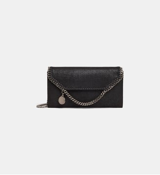 Sac pochette Continental vegan shaggy deer - Stella McCartney - Gris acier