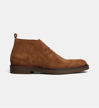 Derbies mid Nelio croûte de cuir - Comptoir GL - Camel