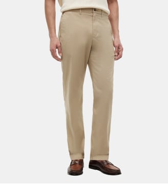 Pantalon Harlem slim coton stretch - Tommy Hilfiger - Beige foncé