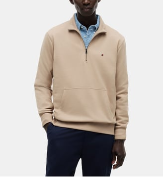 Sweat droit Terry  - Tommy Hilfiger - Beige sable