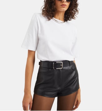 T-shirt à épaulettes Carrington - The Frankie Shop - White