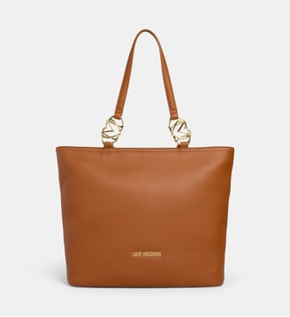 Sac cabas finition grainée - Love Moschino - Marron