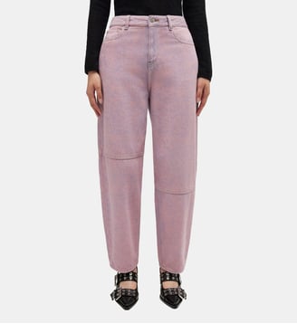 Jean ample signature - Ganni - Rose