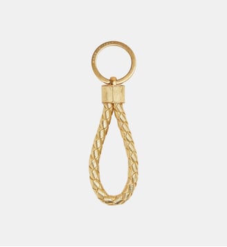 Porte-clés Intreccio en cuir signature - Bottega Veneta - Doré