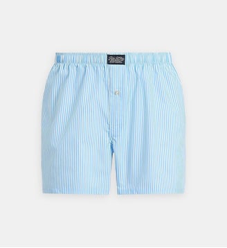 Boxer classique en coton signature - Polo Ralph Lauren - Bleu et blanc