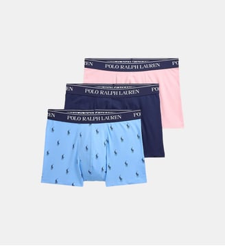 Lot de 3 boxers en coton signature - Polo Ralph Lauren - Multicolore