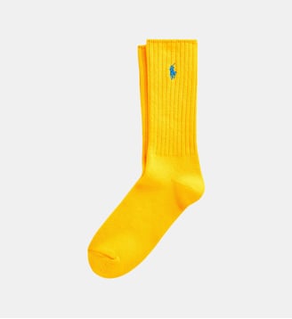 Chaussettes classiques signature en coton mélangé - Polo Ralph Lauren - Jaune