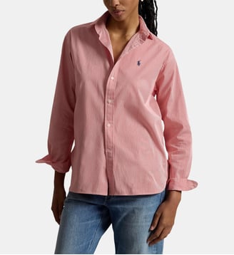 Chemise droite rayée signature - Polo Ralph Lauren - Rouge et blanc