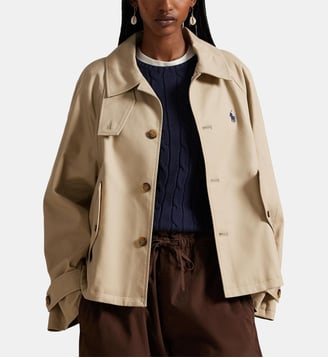 Veste droite en coton signature - Polo Ralph Lauren - Beige