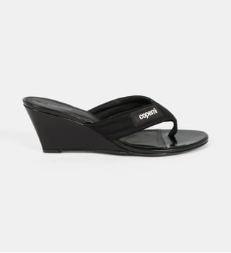 Mules compensées signature - Coperni - Noir
