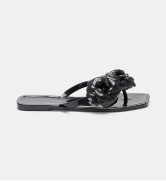 Tongs en silicone Flower - Coperni - Noir