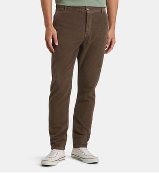 Pantalon chino Axel velours milleraies - Balibaris - Expresso