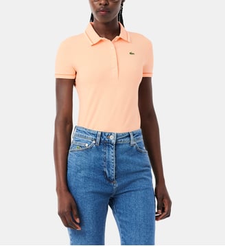 Polo L.12 slim coton mélangé stretch - Lacoste - Orange clair