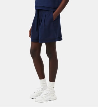 Short ample en twill - Lacoste - Bleu nuit
