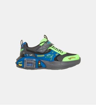 Baskets basses garage - Skechers - Bleu et vert