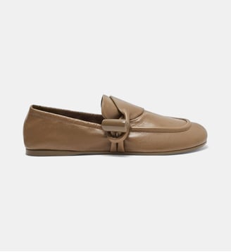 Mocassins Toggle en cuir  - Loewe - Camel