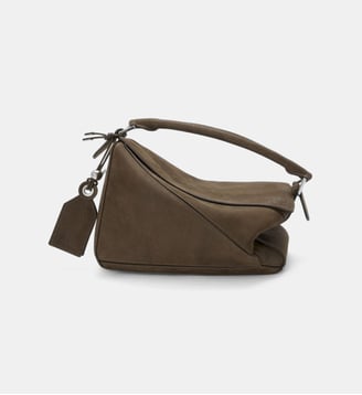 Sac à main Puzzle S en cuir - Loewe - Kaki foncé