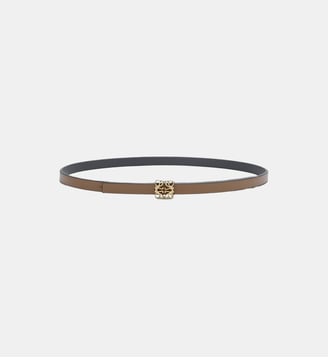Ceinture Anagram Bombée cuir - Loewe - Mocha
