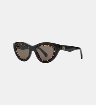 Lunettes de soleil Cateye signature - Loewe - Black