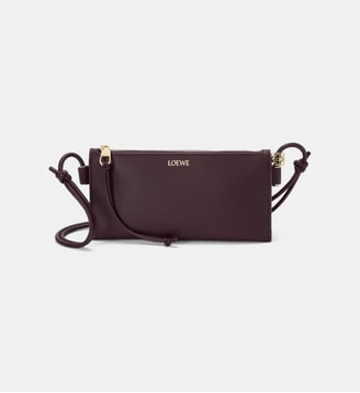 Sac pochette Joya en cuir de veau - Loewe - Prune